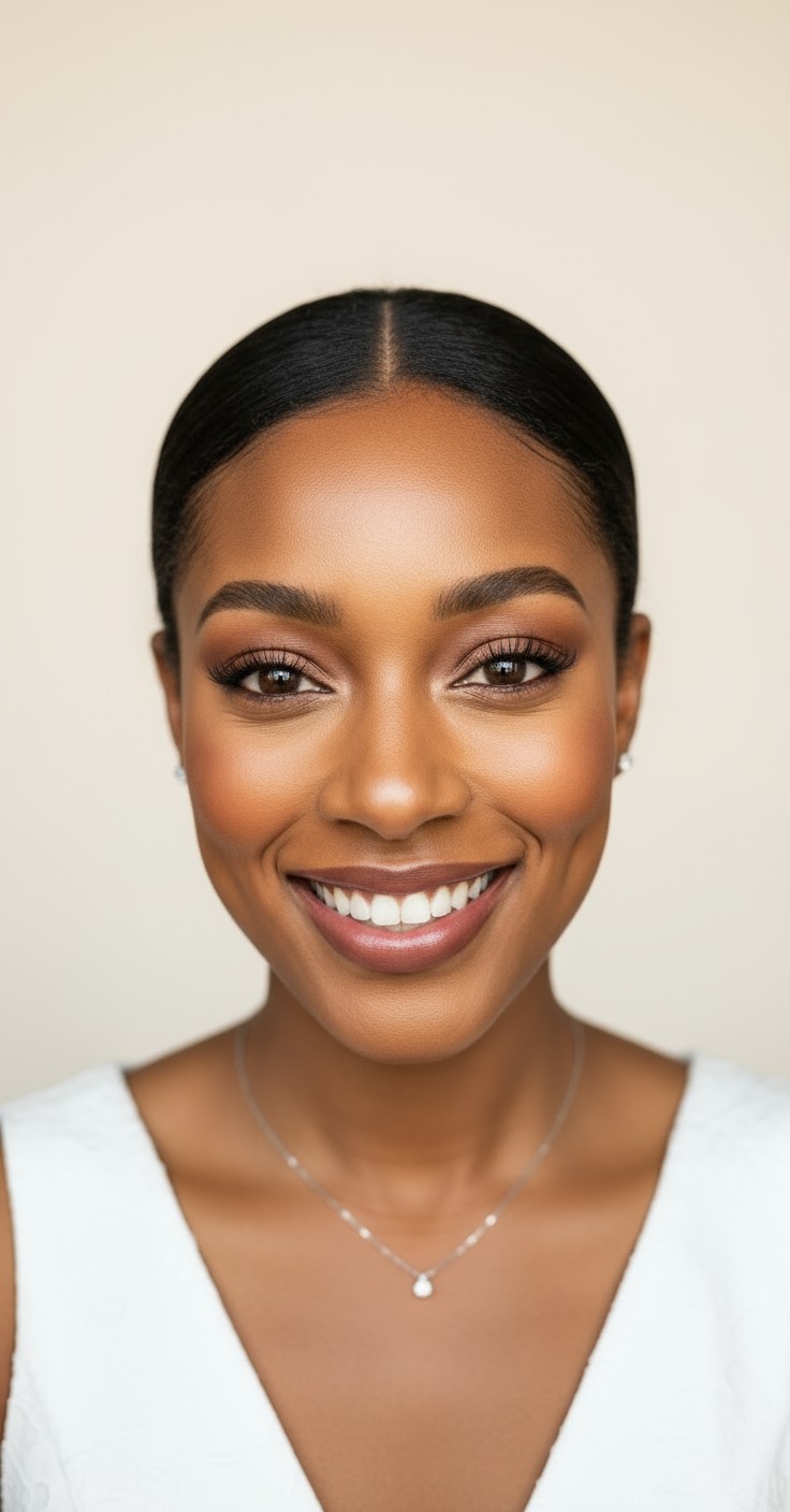 After Simple Bun Hairstyle For Wedding